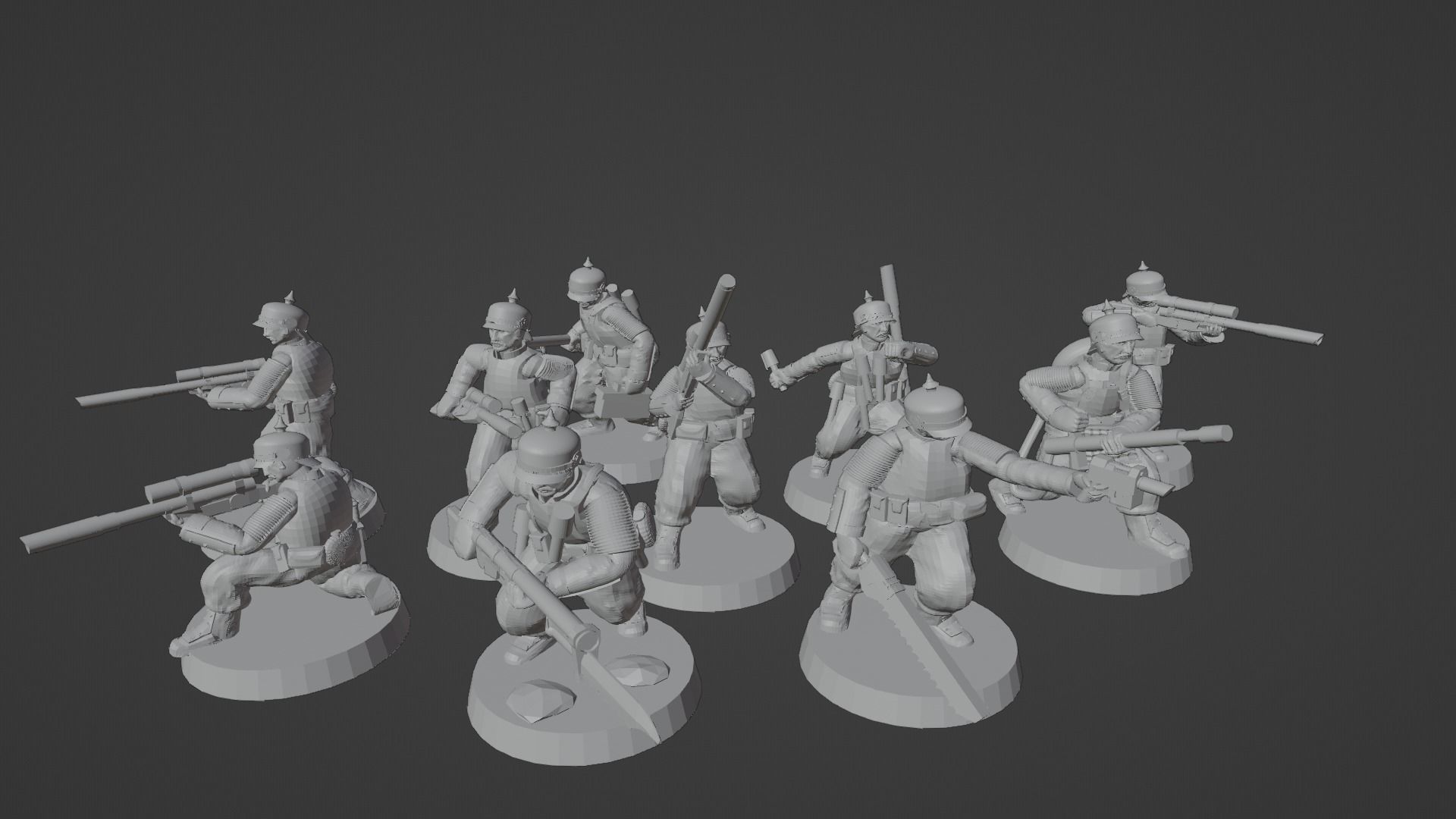 Prussian Space Grenadier Infantry Squad 3D print model_27