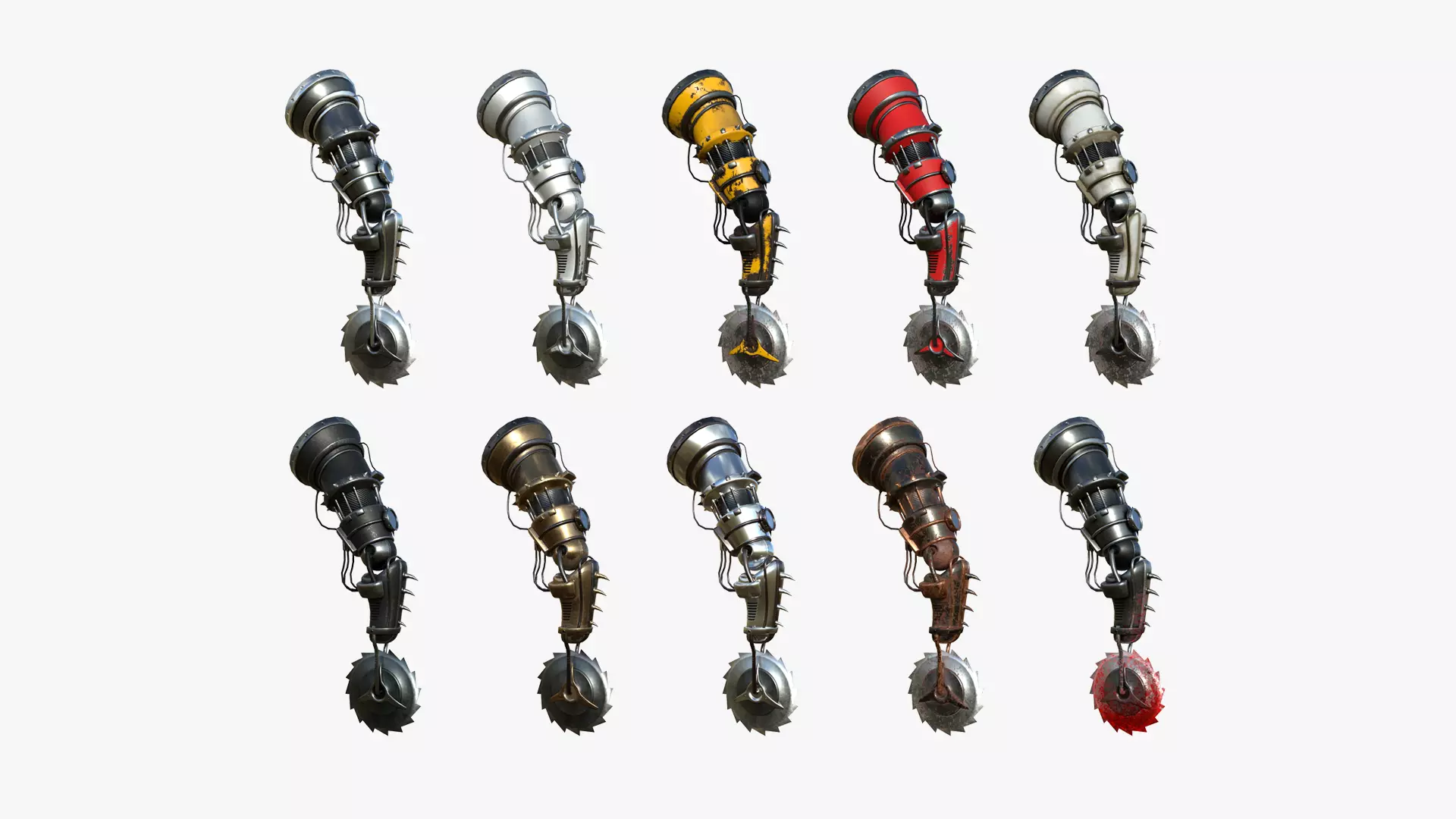 10 Robotic Arm A Collection - Character Design SciFi _0