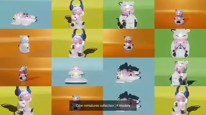 Cow miniatures collection