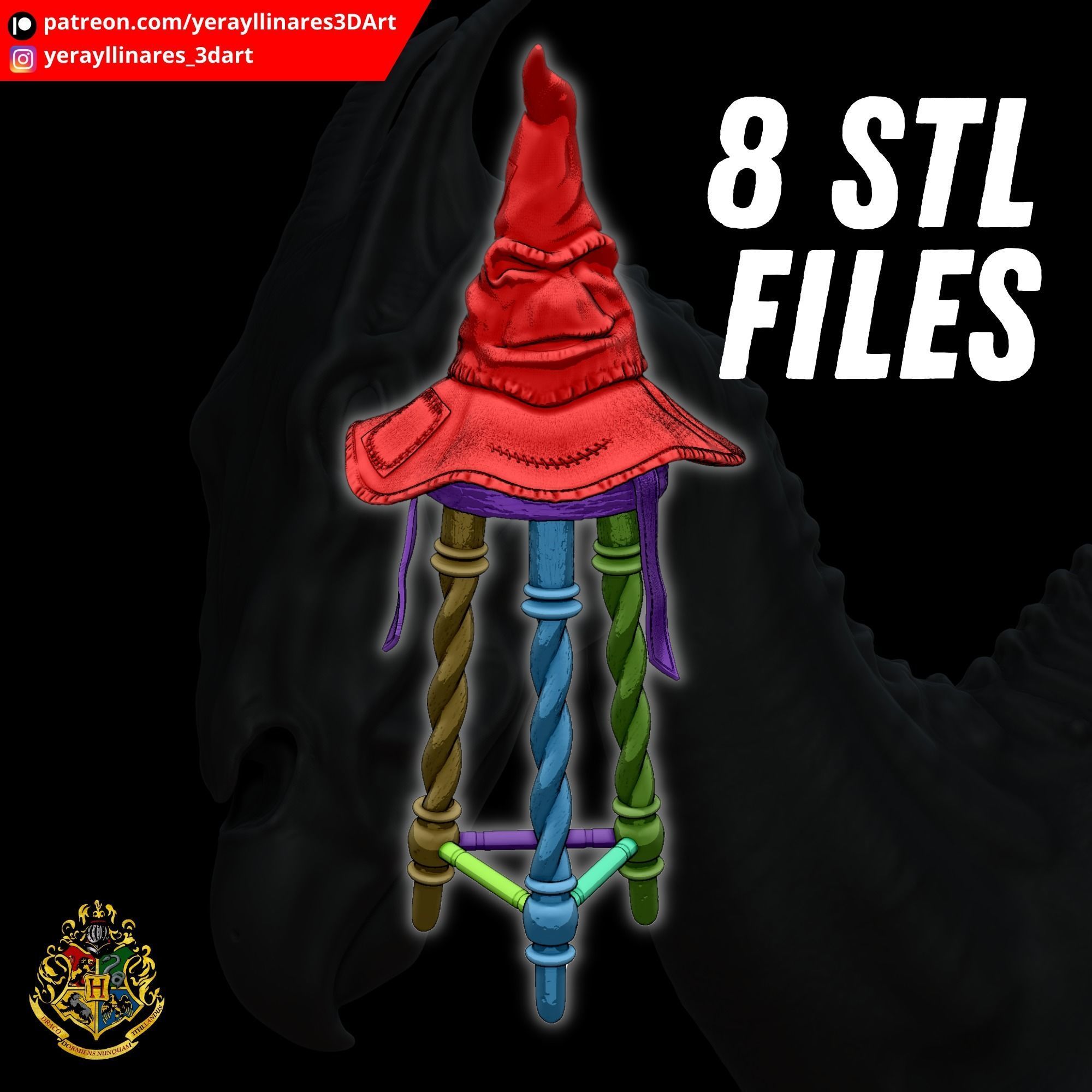 Sorting Hat - Harry Potter Universe 3D print model_4