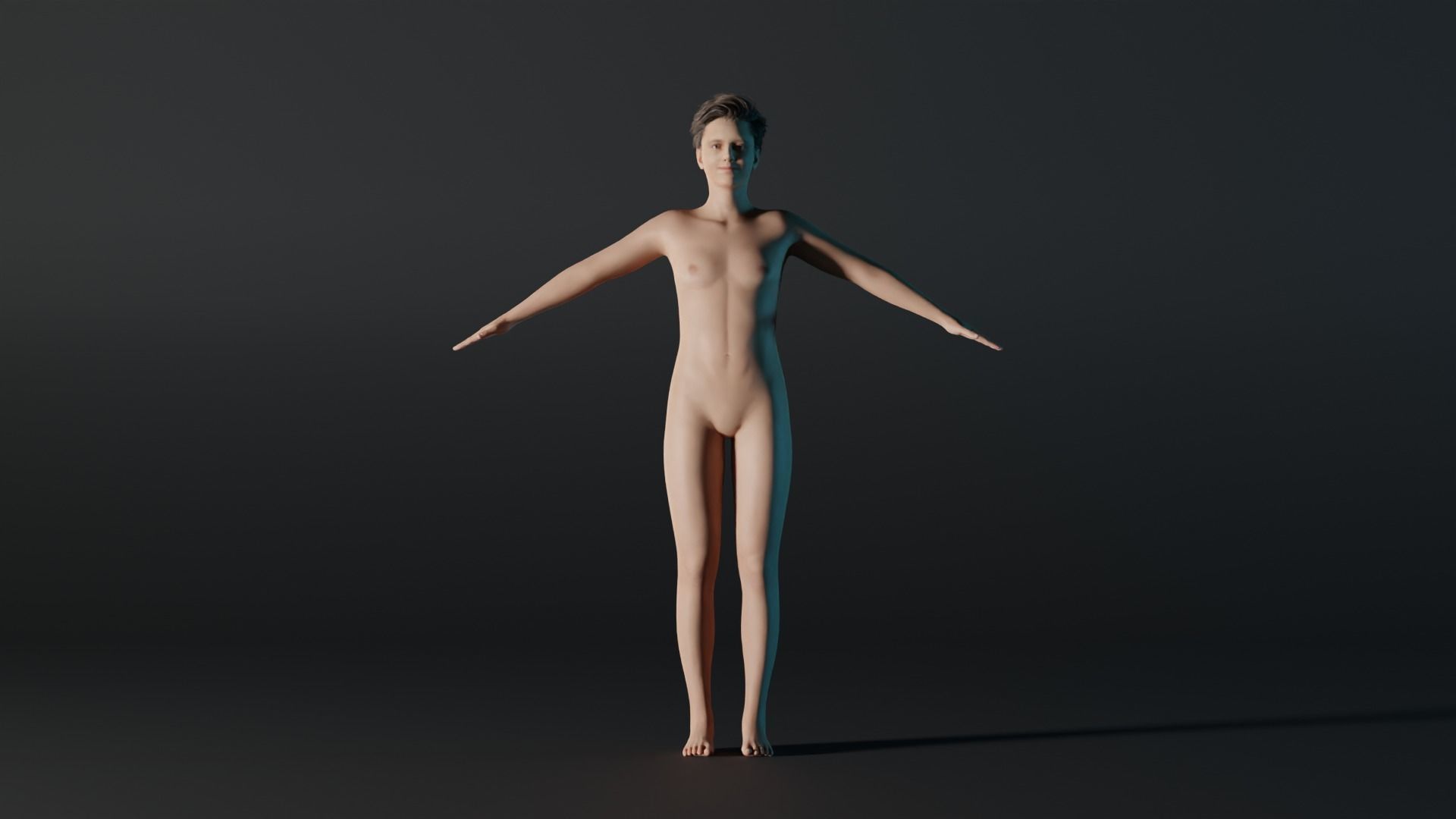 Realistic Teen - Gary 3D model_1