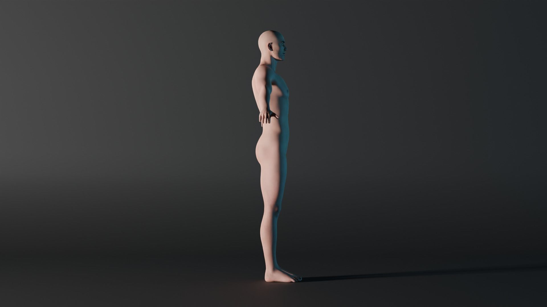 Realistic Male - Litt 3D model_2