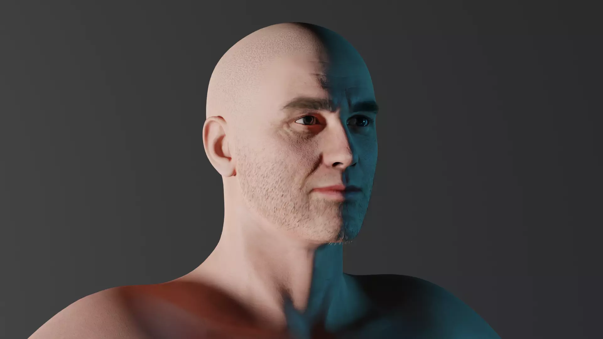 Realistic Male - Litt 3D model_0