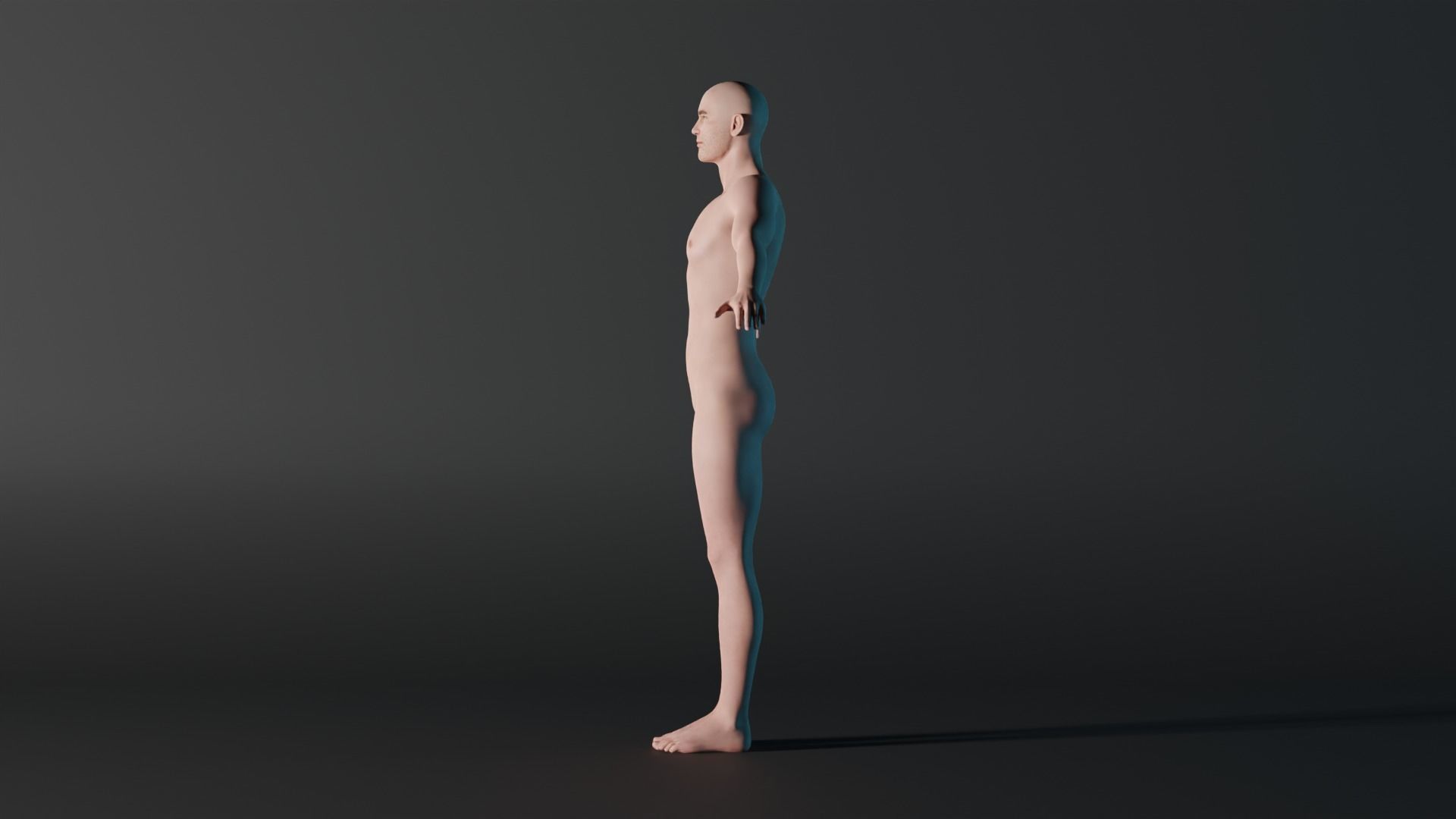 Realistic Male - Litt 3D model_4