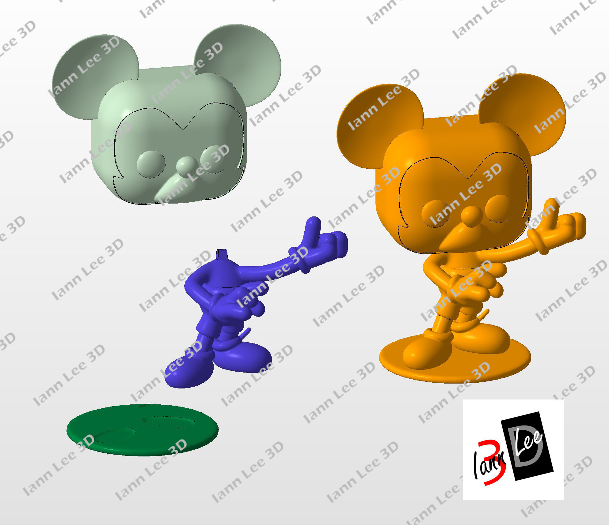  Mickey Funko Vinilo Clasico Disney 1187 3D print model_5