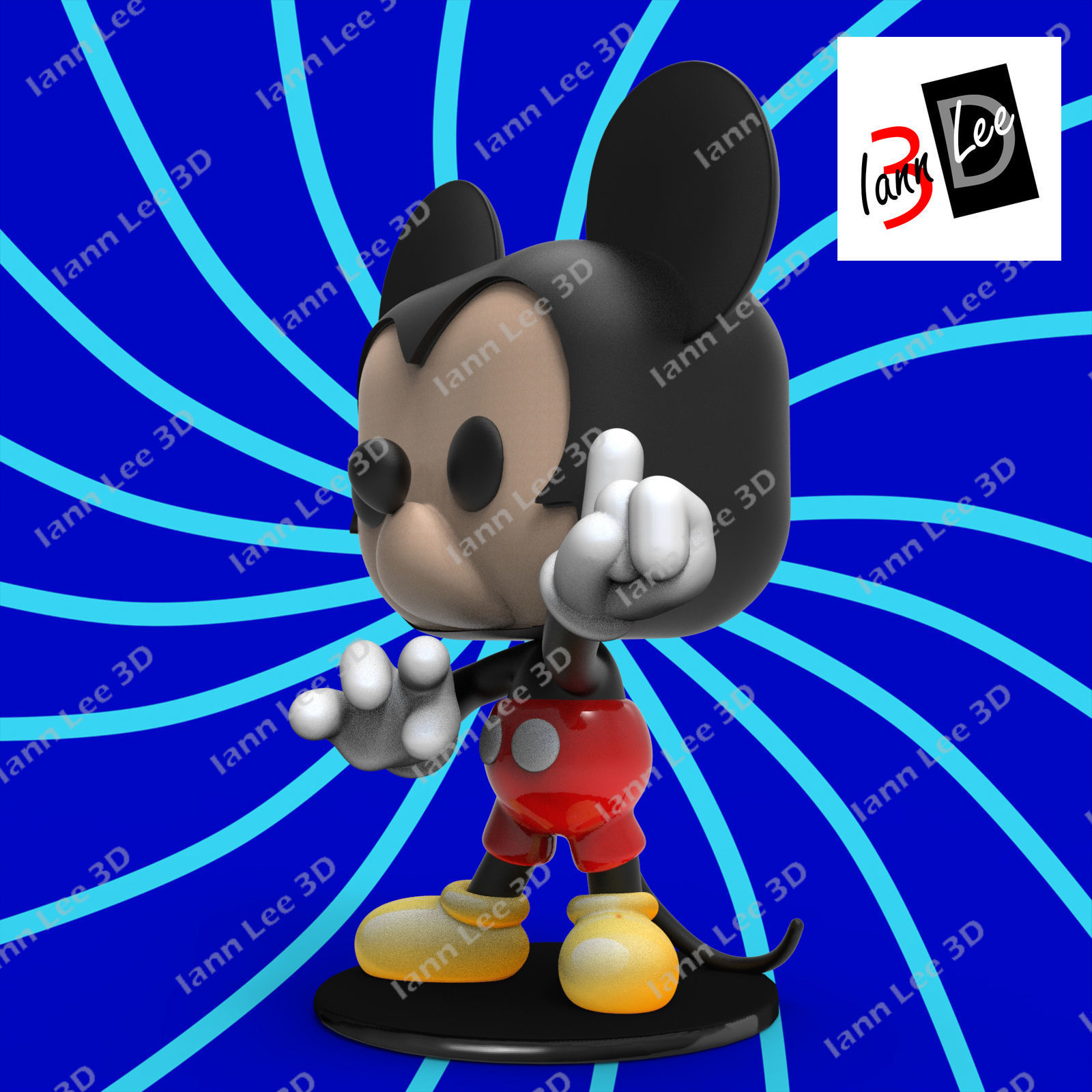  Mickey Funko Vinilo Clasico Disney 1187 3D print model_3