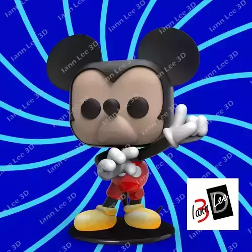  Mickey Funko Vinilo Clasico Disney 1187 3D print model