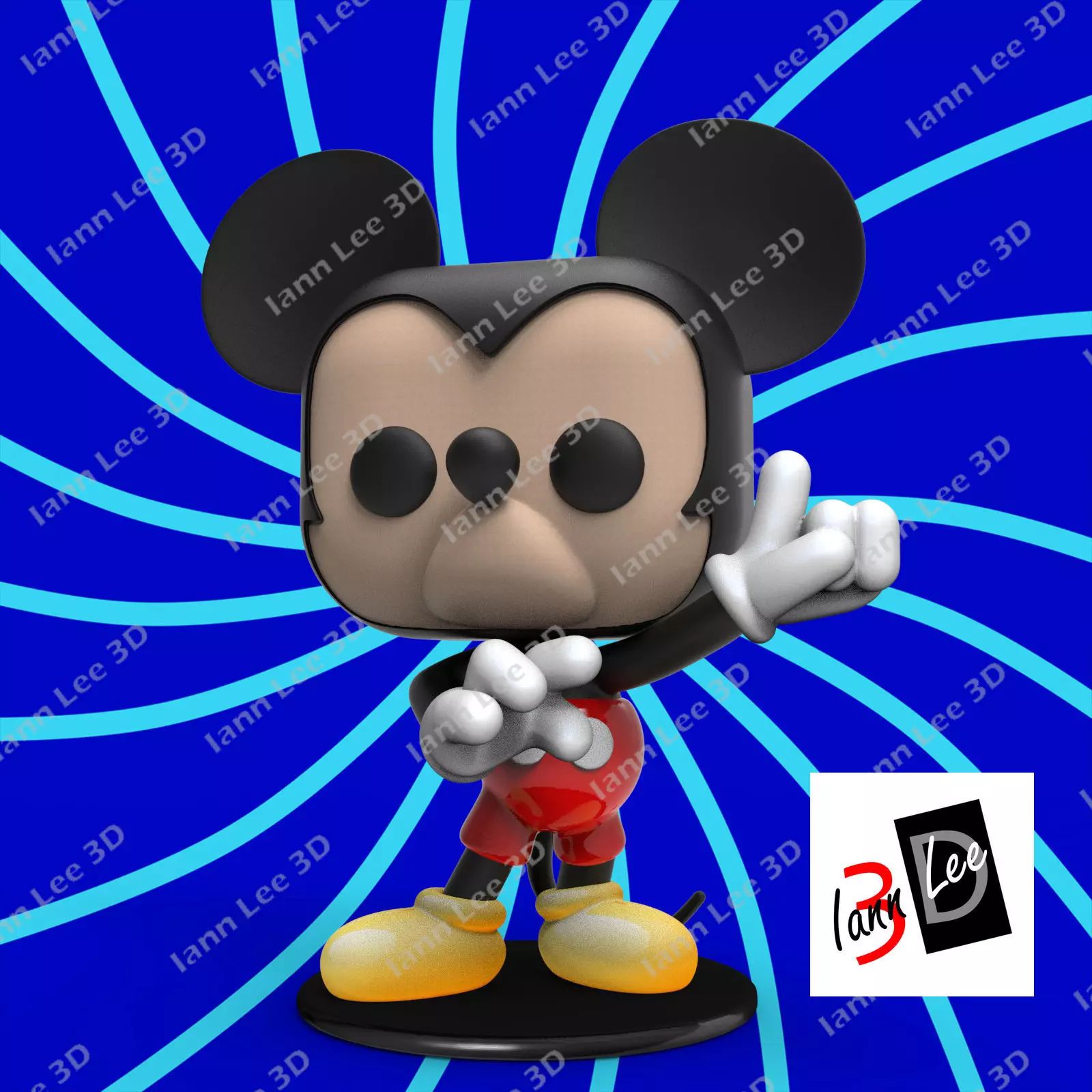  Mickey Funko Vinilo Clasico Disney 1187 3D print model_0