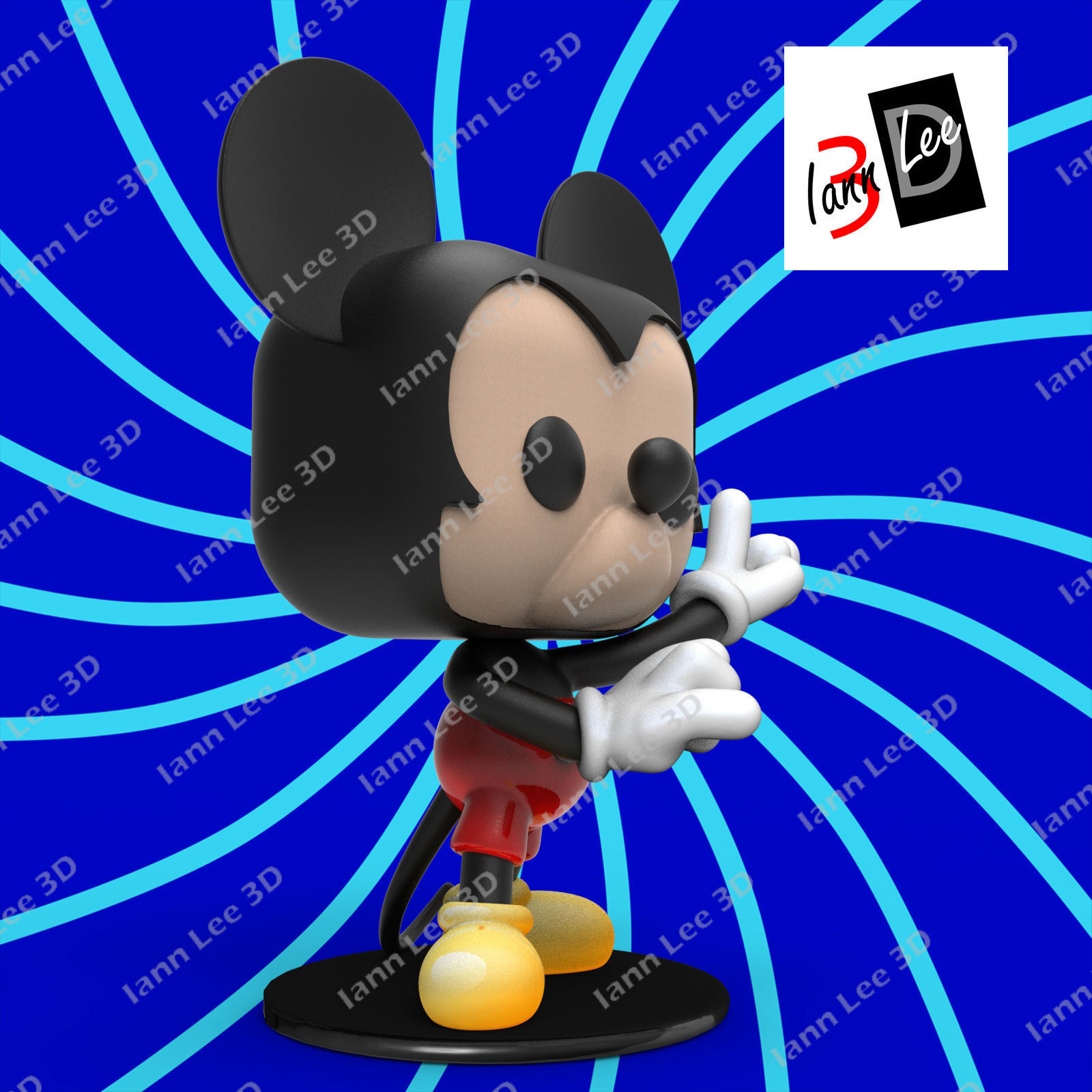  Mickey Funko Vinilo Clasico Disney 1187 3D print model_1