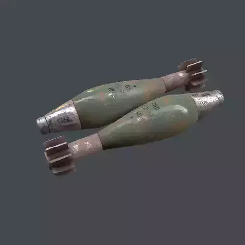 Mortar Projectile 60mm 3D model