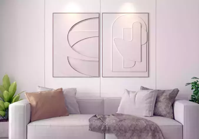 Modern painting relief three-dimensional decorative