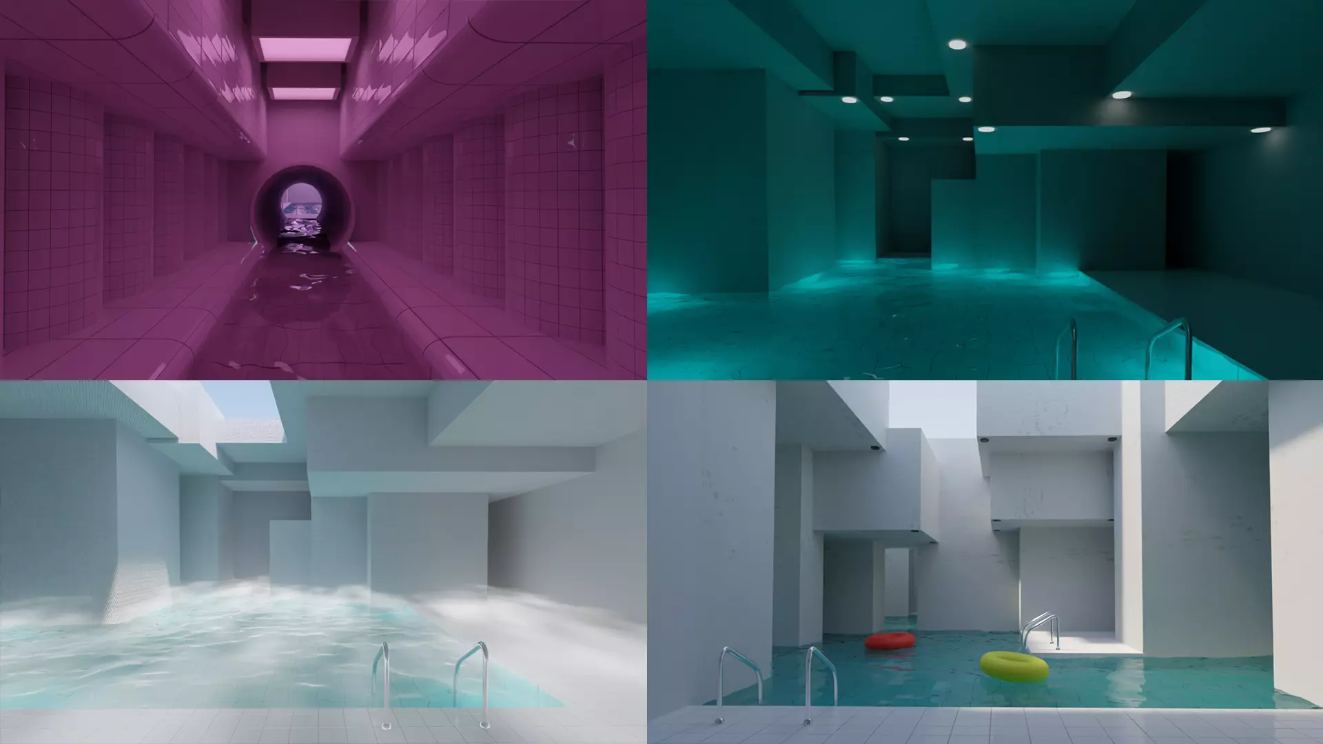 POOLROOMS FULLPACK BLENDER ONLY  3D model_0