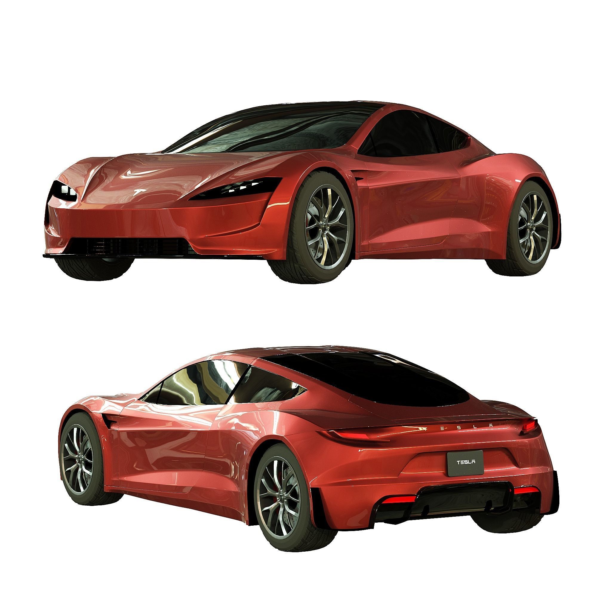 Tesla Roadster 3D model_1