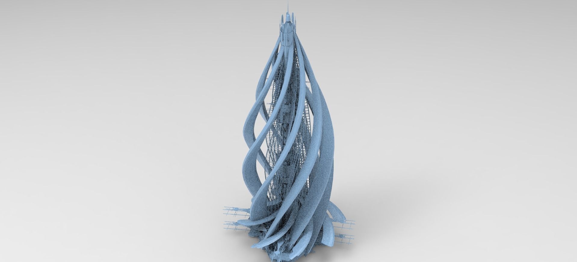 London Modern Sci Tower 2 3D model_1