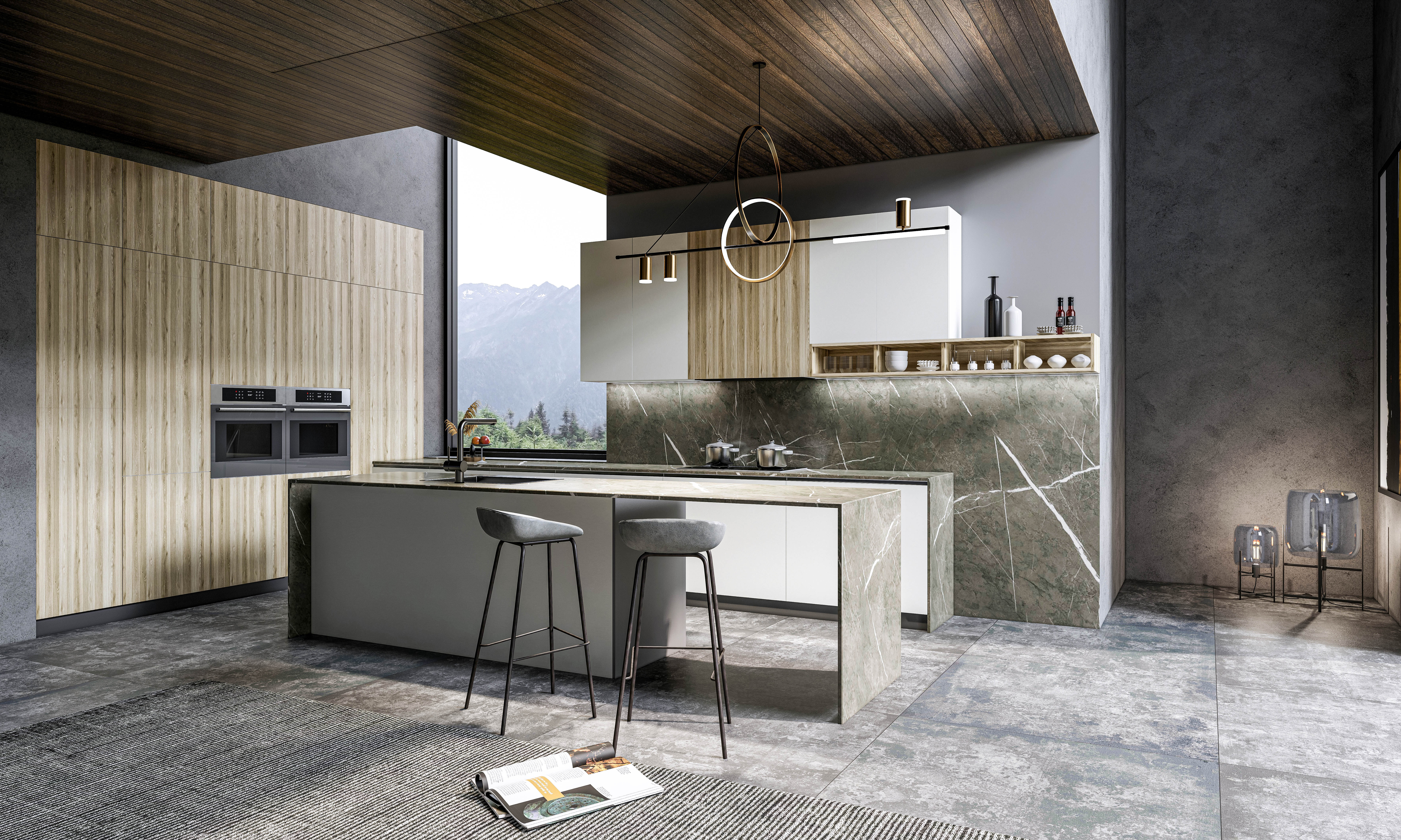 Kitchen fully parametric  Resizable manufacturable  0021 3D model_8