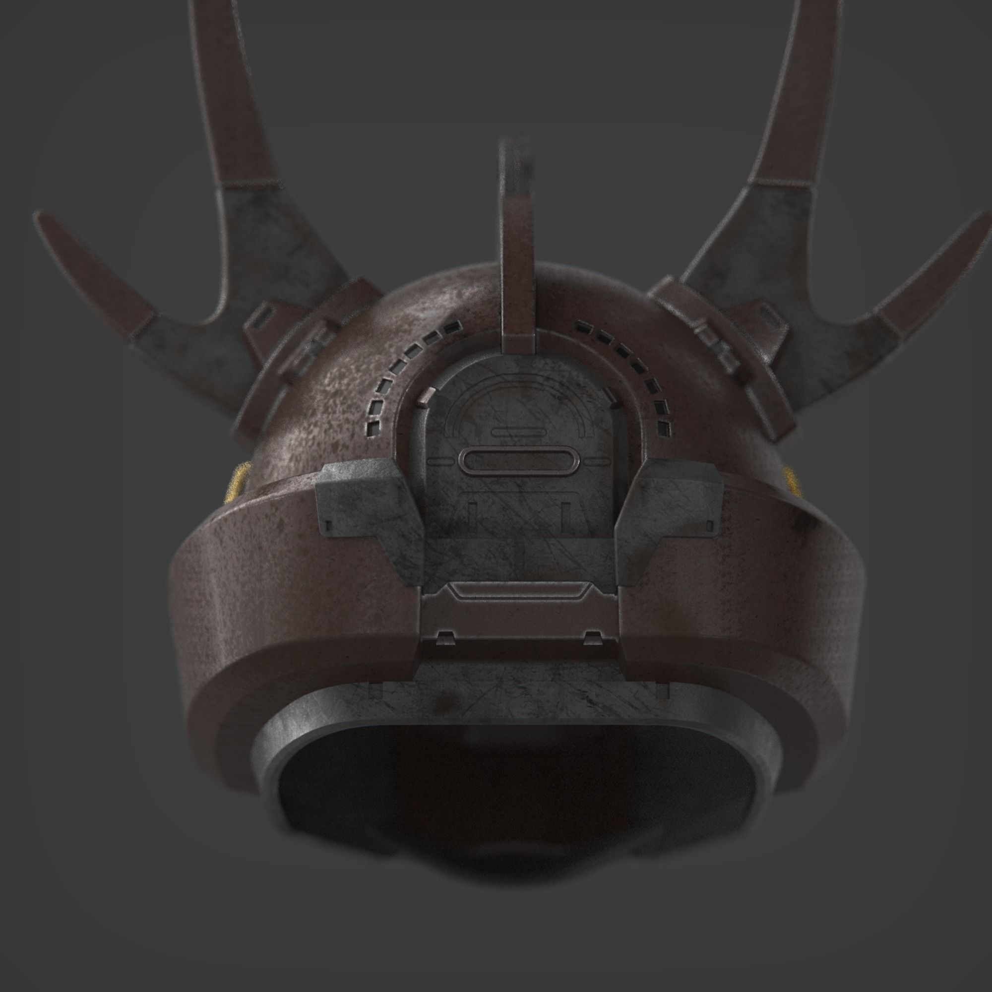 Tenrai Hakushika Cosplay Helmet and Attachment 3D print model_4