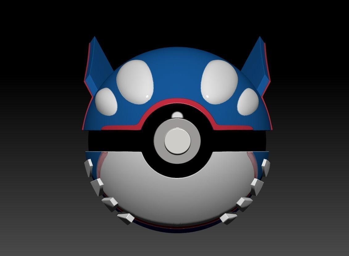 kyogre-ball 3D print model_1