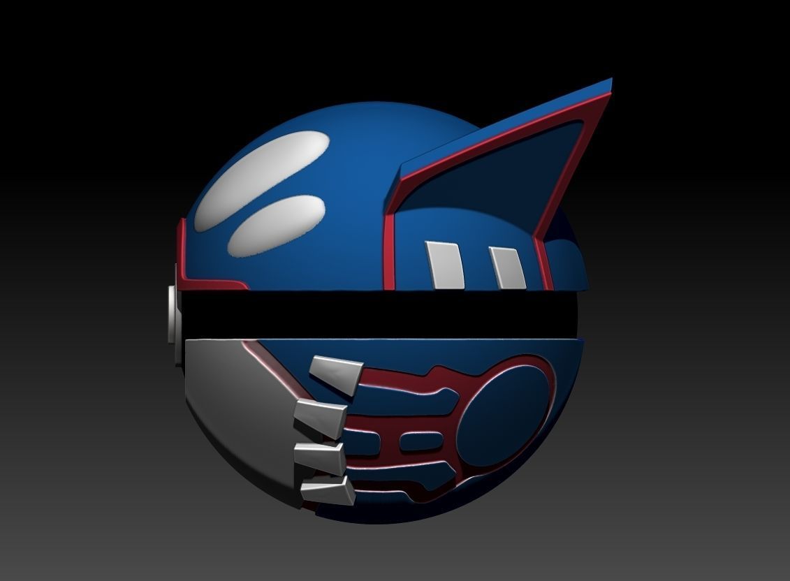 kyogre-ball 3D print model_7