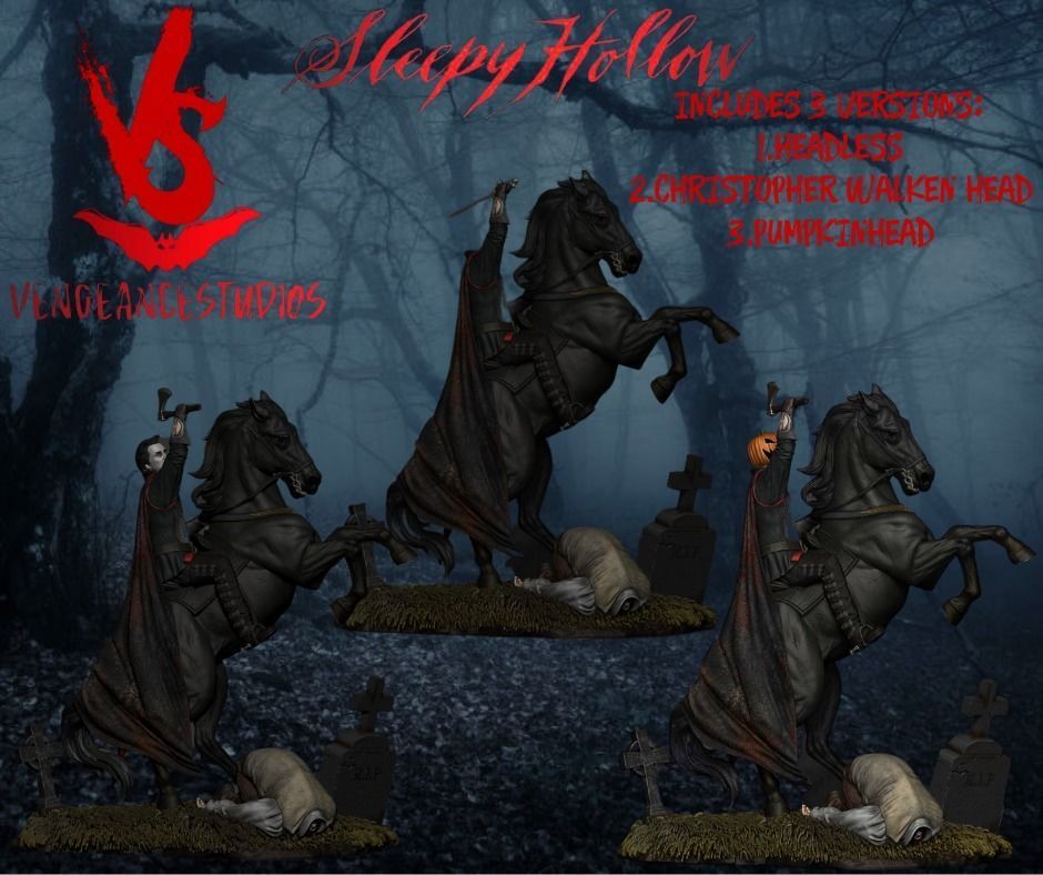 The Headless Horseman from Sleepy Hollow 3D print model_11