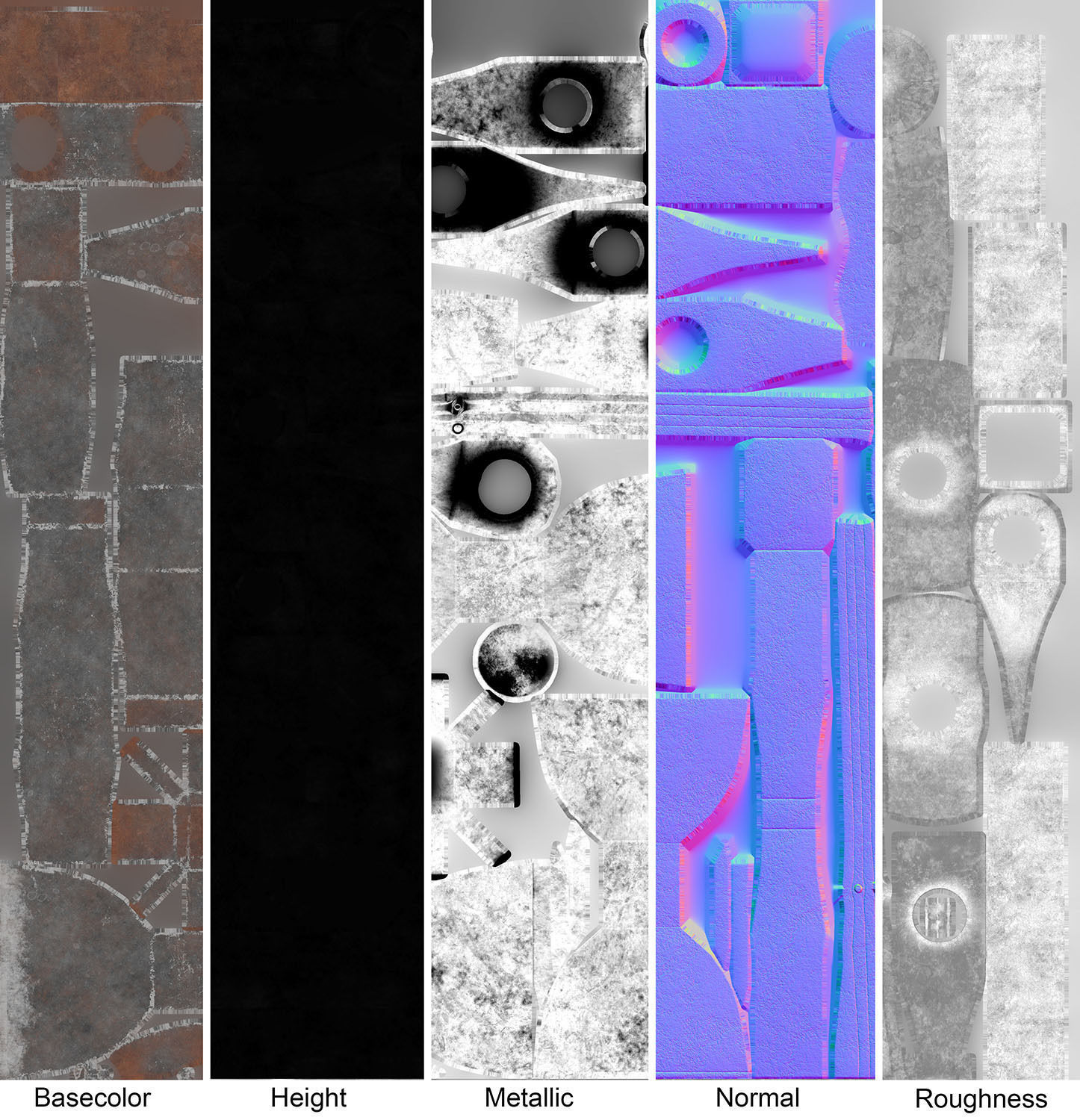 Ironwork Tools Low-poly 3D model_17