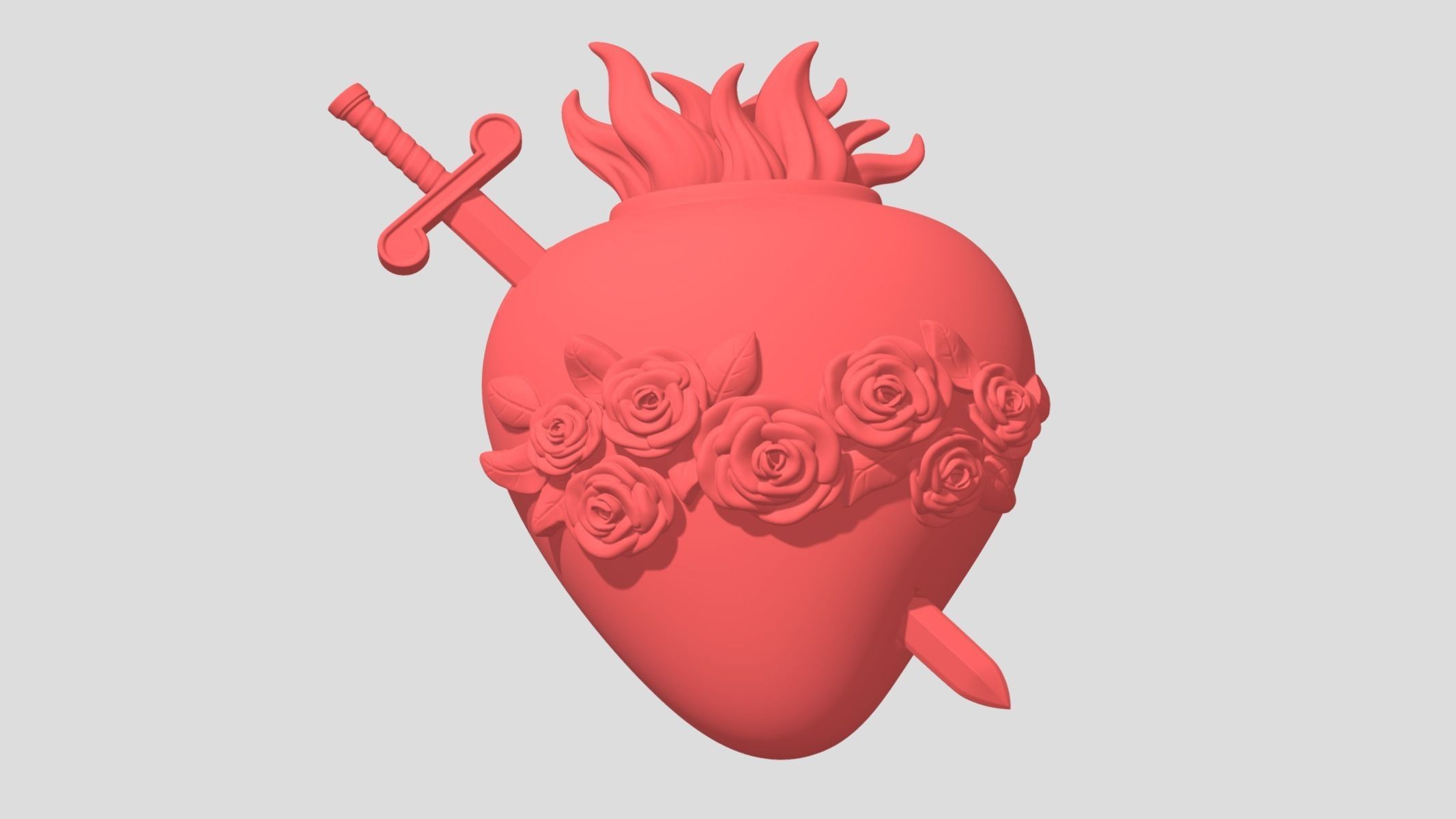 3 Sacred Hearts Collection 3D print model_3