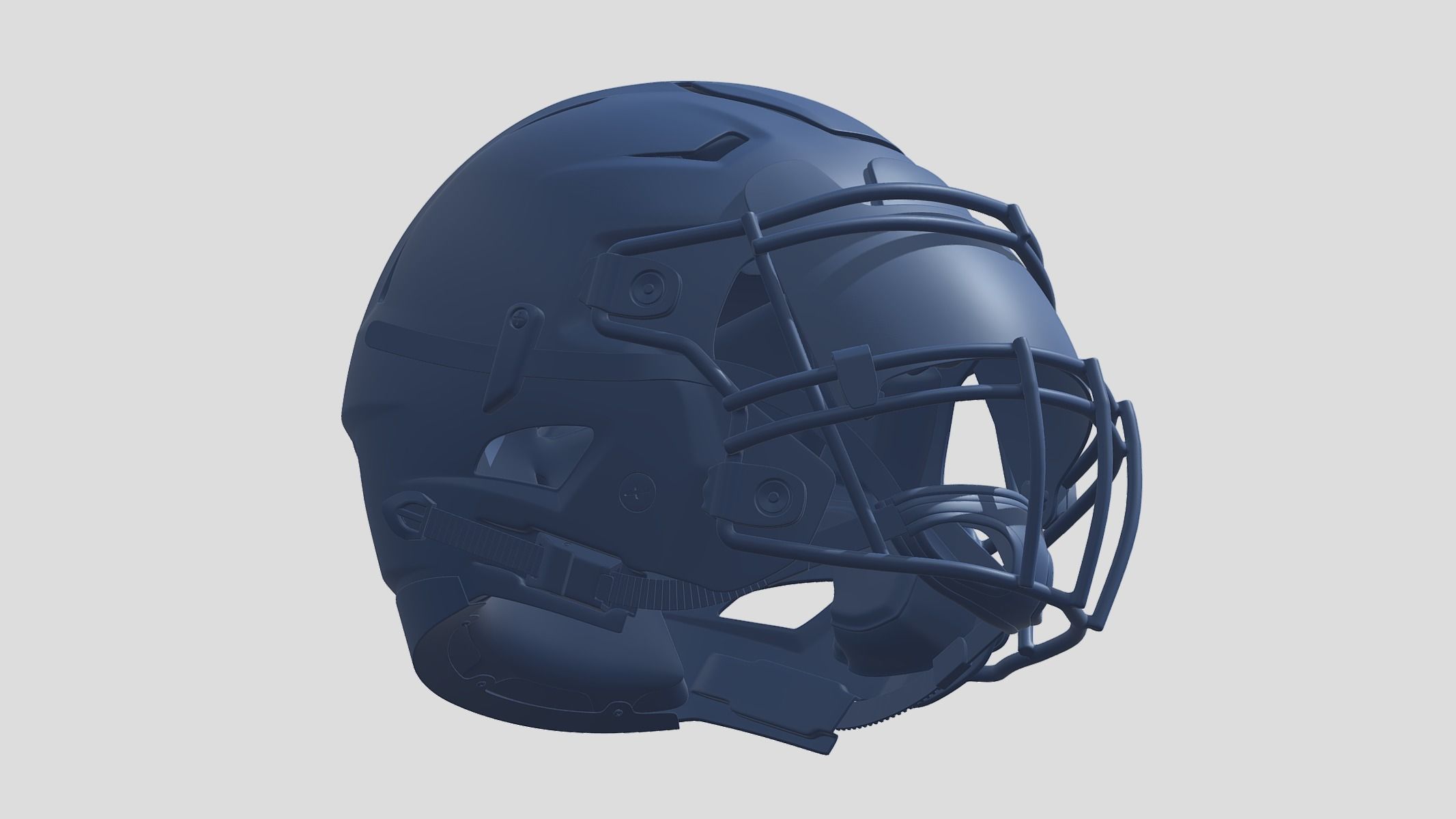 Football Helmet 3D print model_2