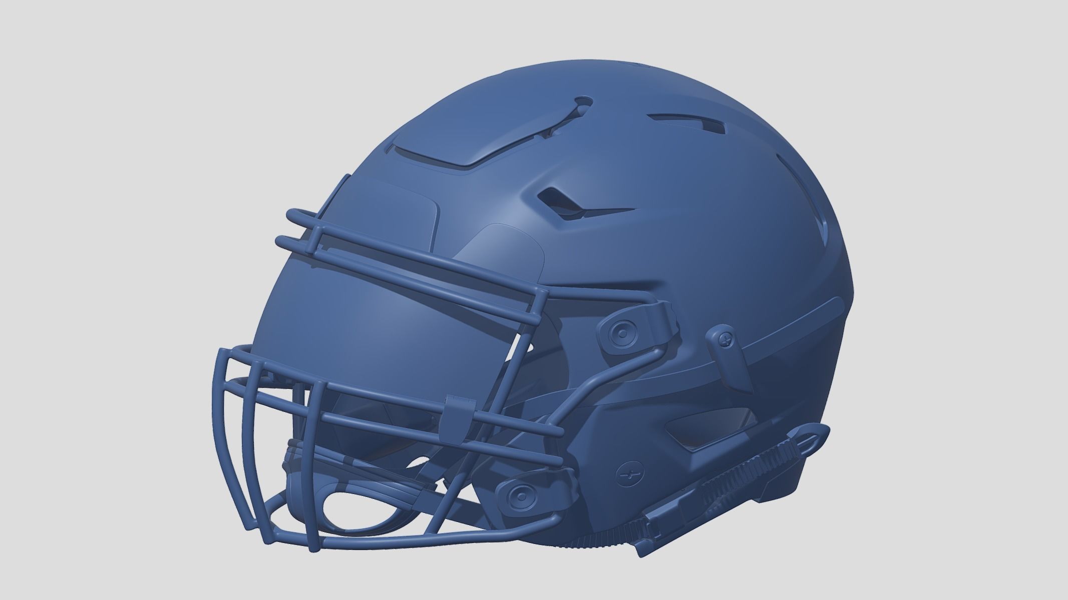 Football Helmet 3D print model_8