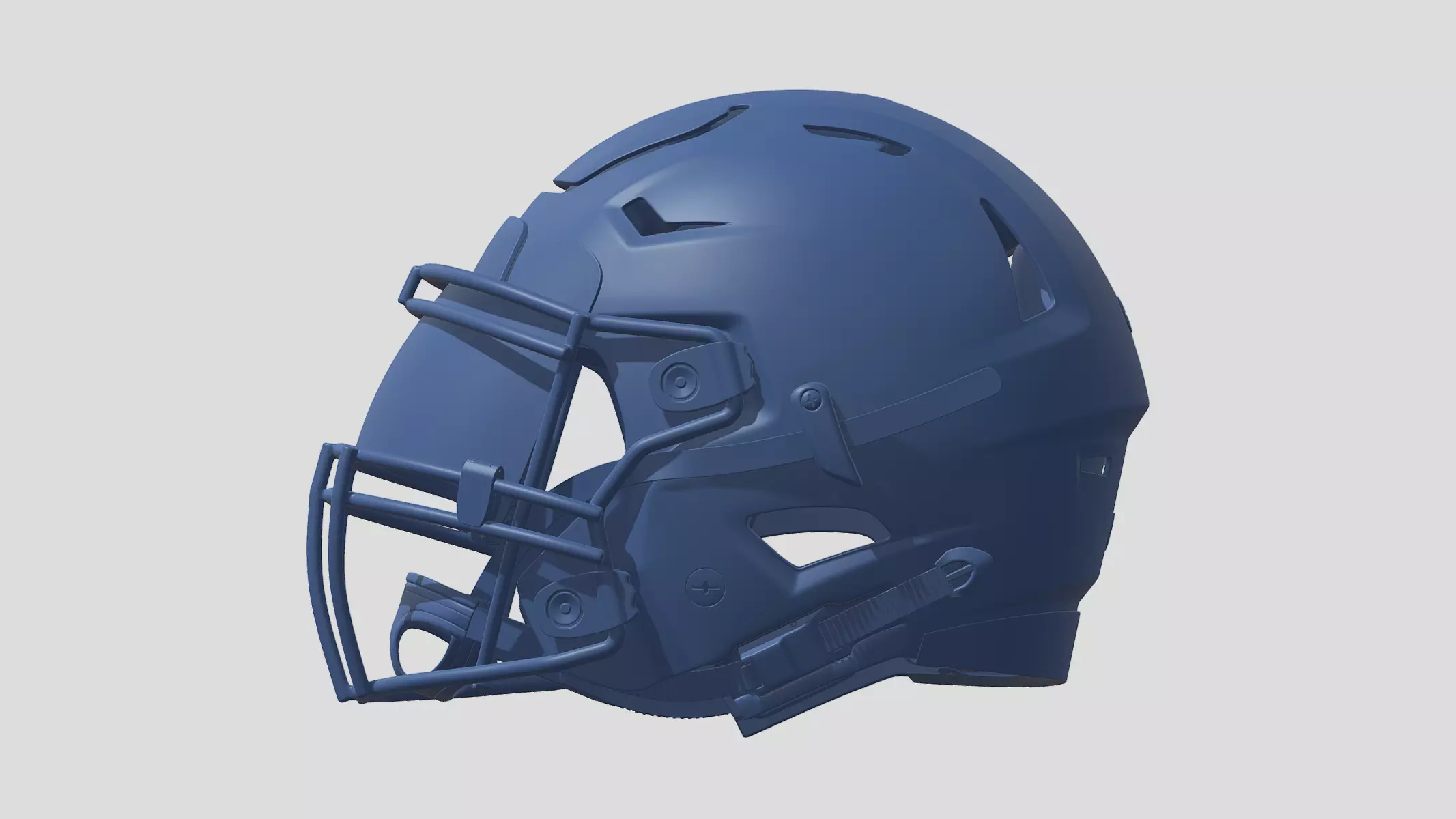 Football Helmet 3D print model_0