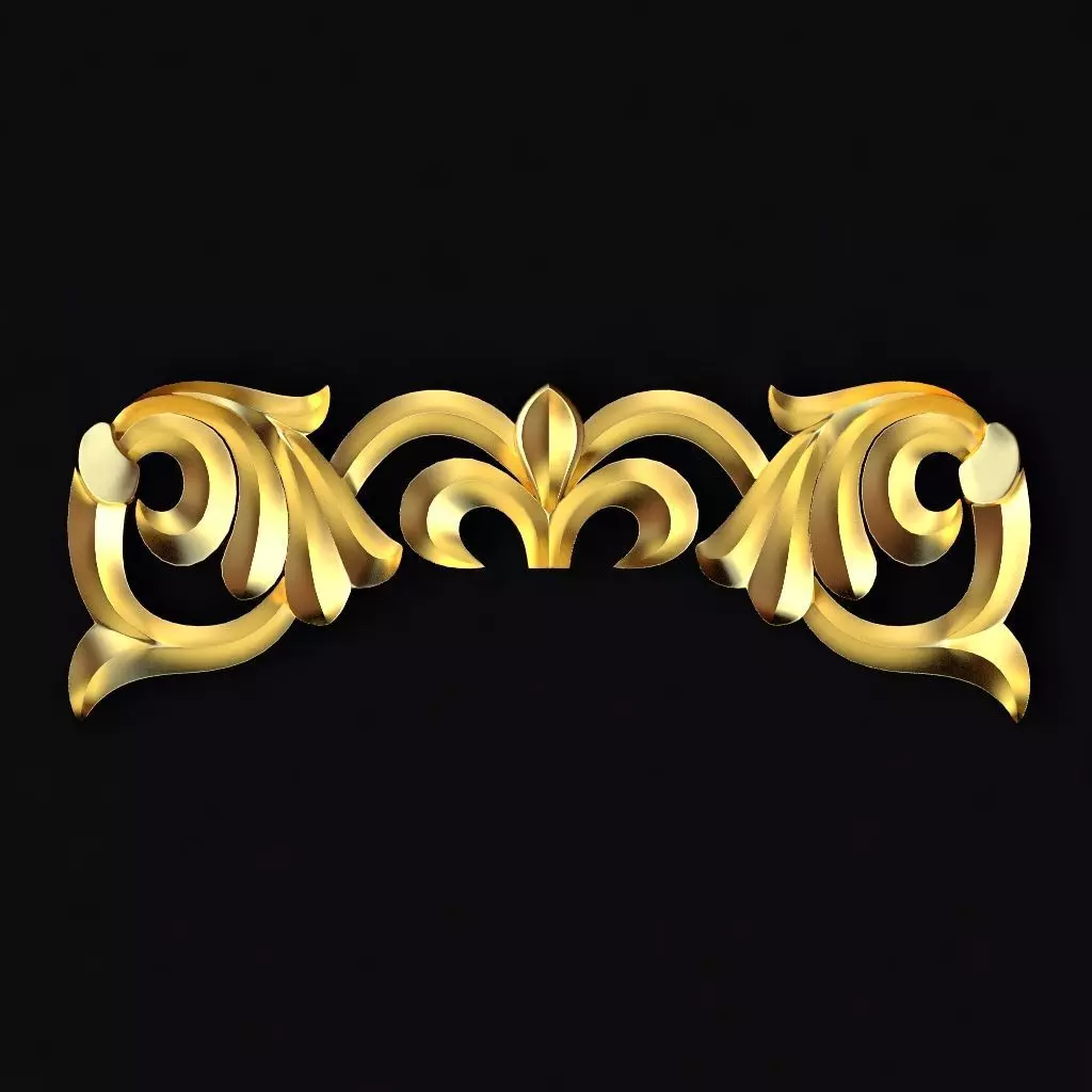 Central decor ornament for furniture Free 3D model