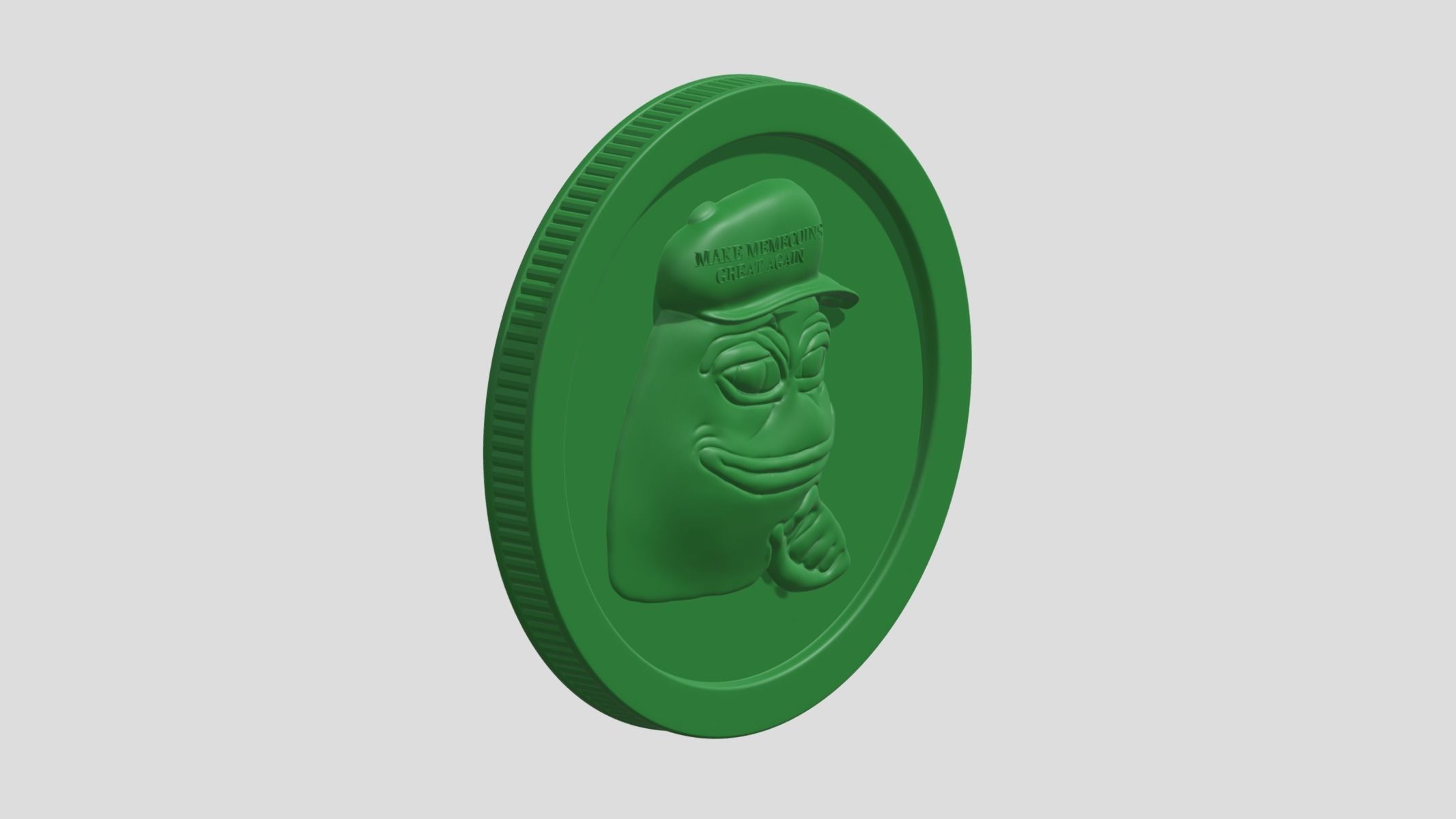 Pepe Coin 3D print model_7