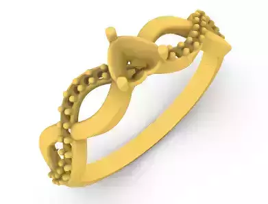 Heart woman ring