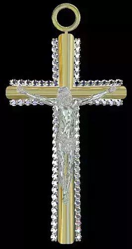 jesus statue pendant 3D print model