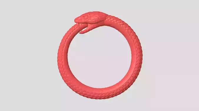 Snake Eating Its Own Tail 3D print model