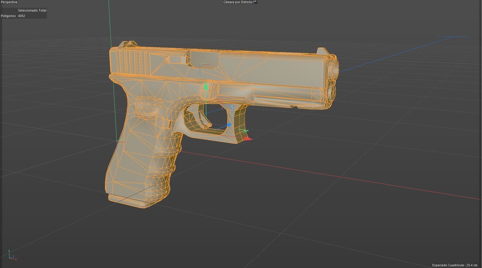 Glock 18C Gun  Low-poly 3D model_8