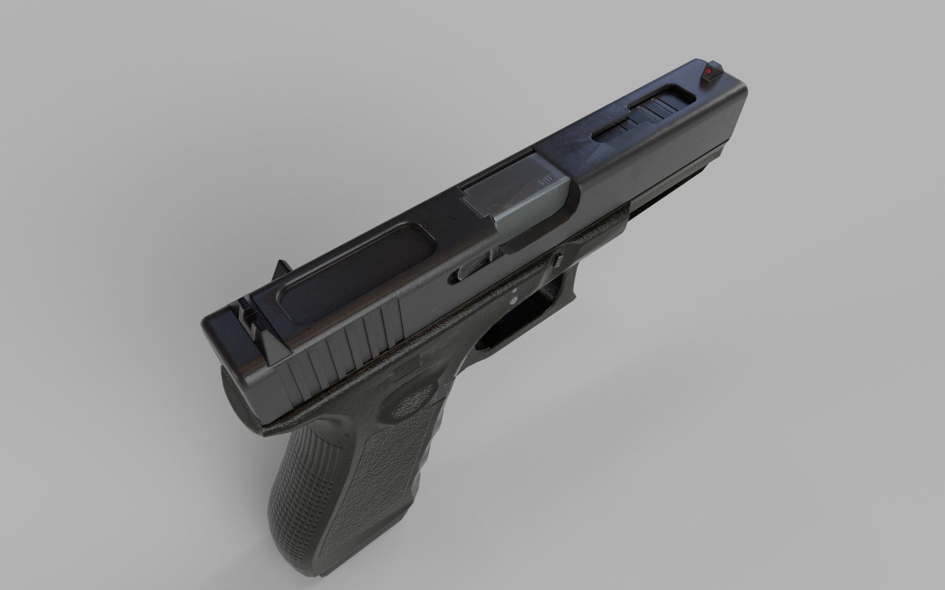 Glock 18C Gun  Low-poly 3D model_5
