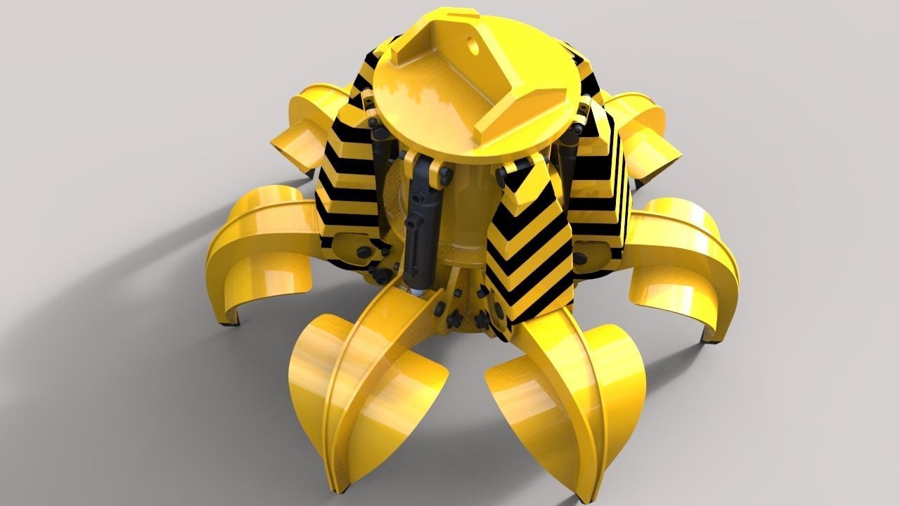 hydraulic-clamshell-grab 3D model_4
