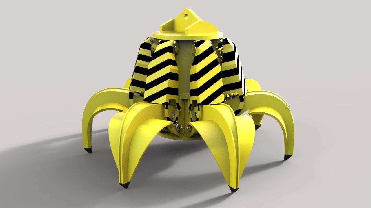 hydraulic-clamshell-grab 3D model_2