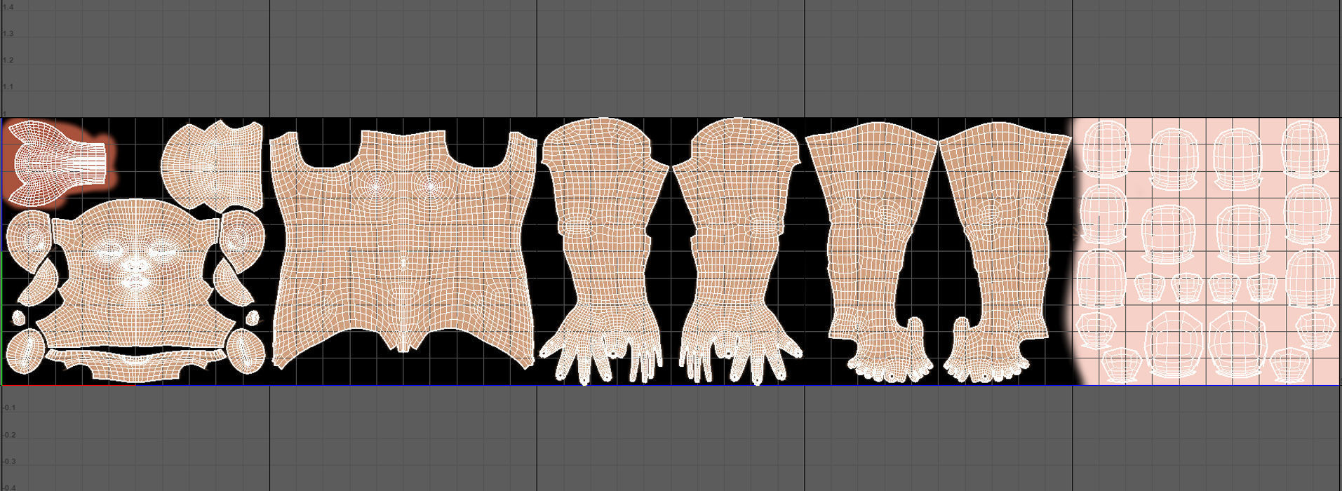 Cartoon Girl 3D model_6