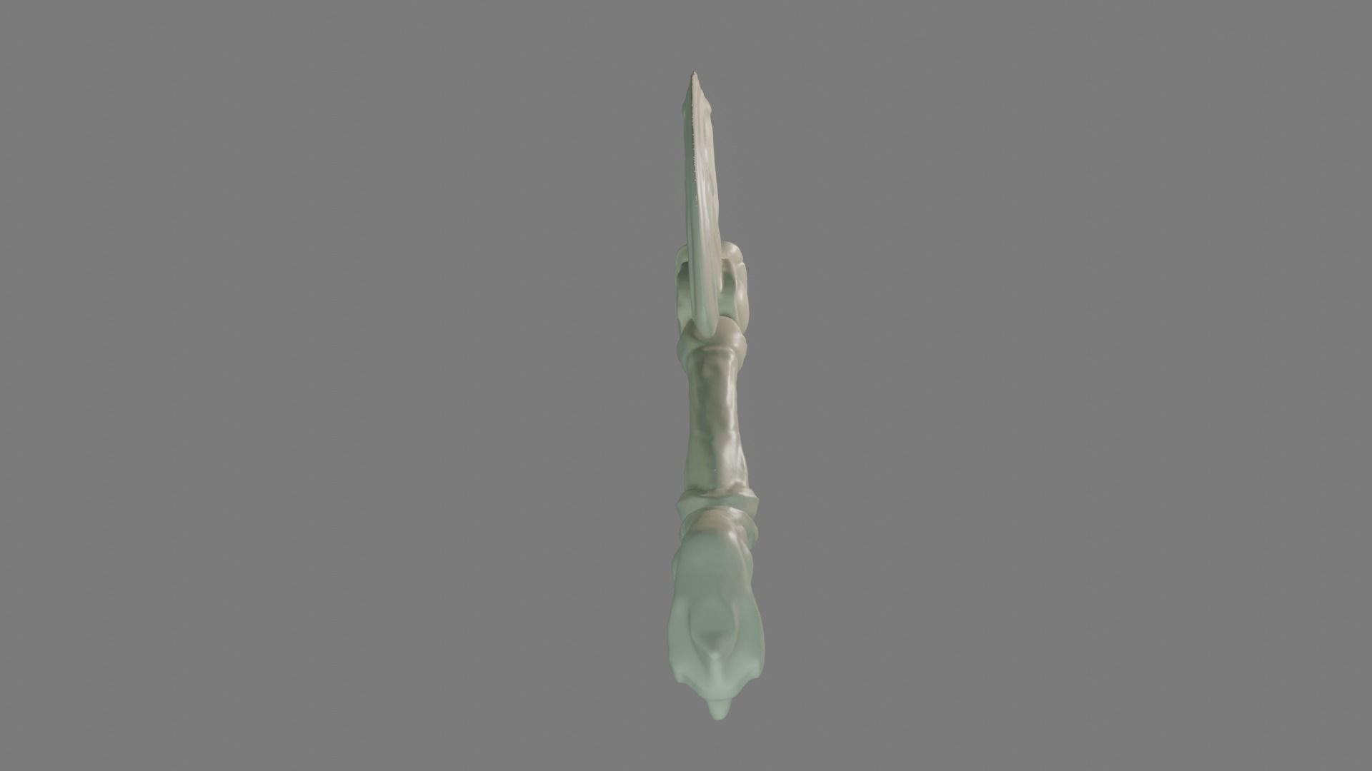 3d printable axe stylized  3D print model_16