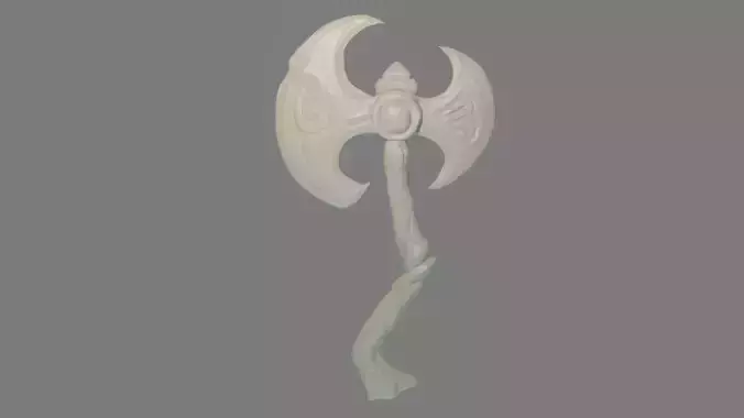 3d printable axe stylized  3D print model