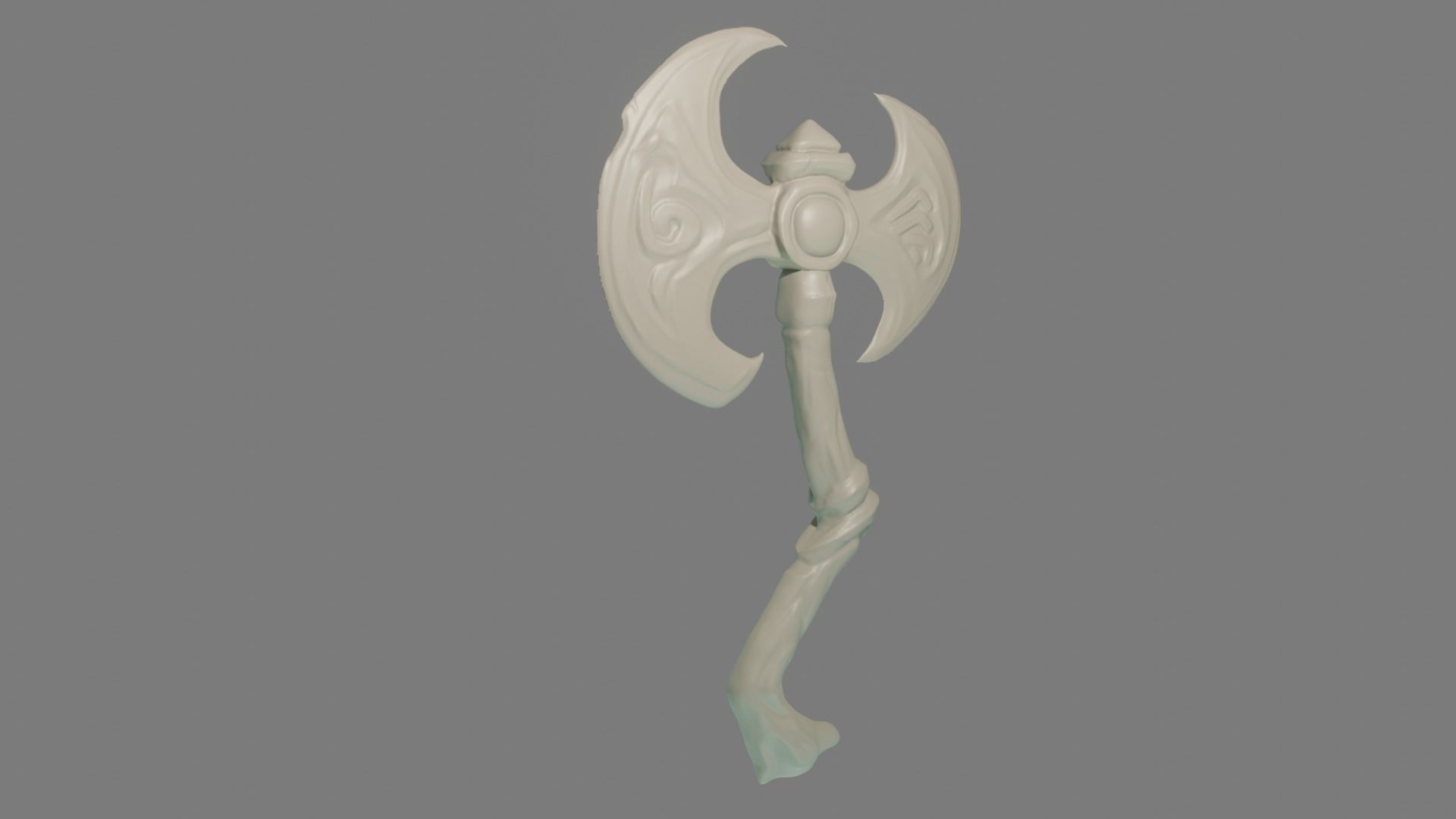 3d printable axe stylized  3D print model_13