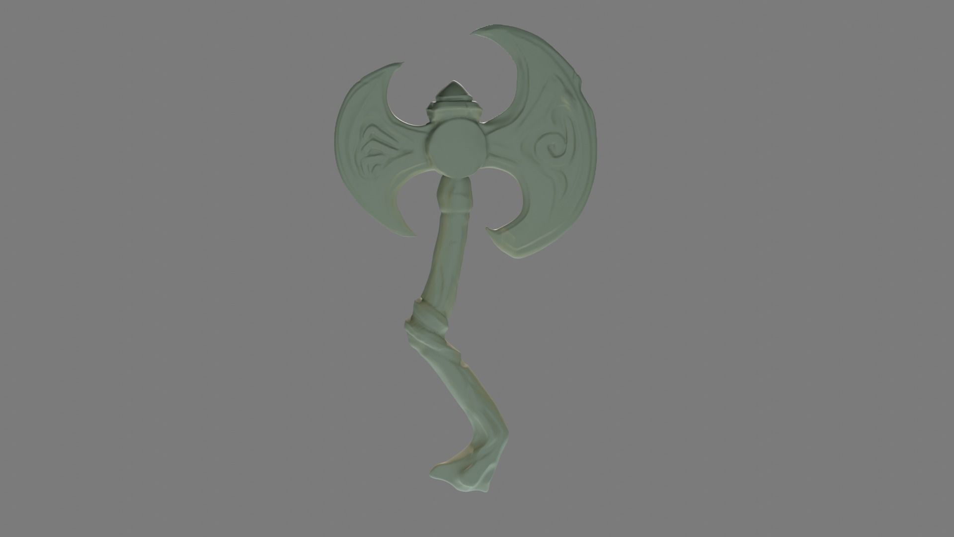 3d printable axe stylized  3D print model_29