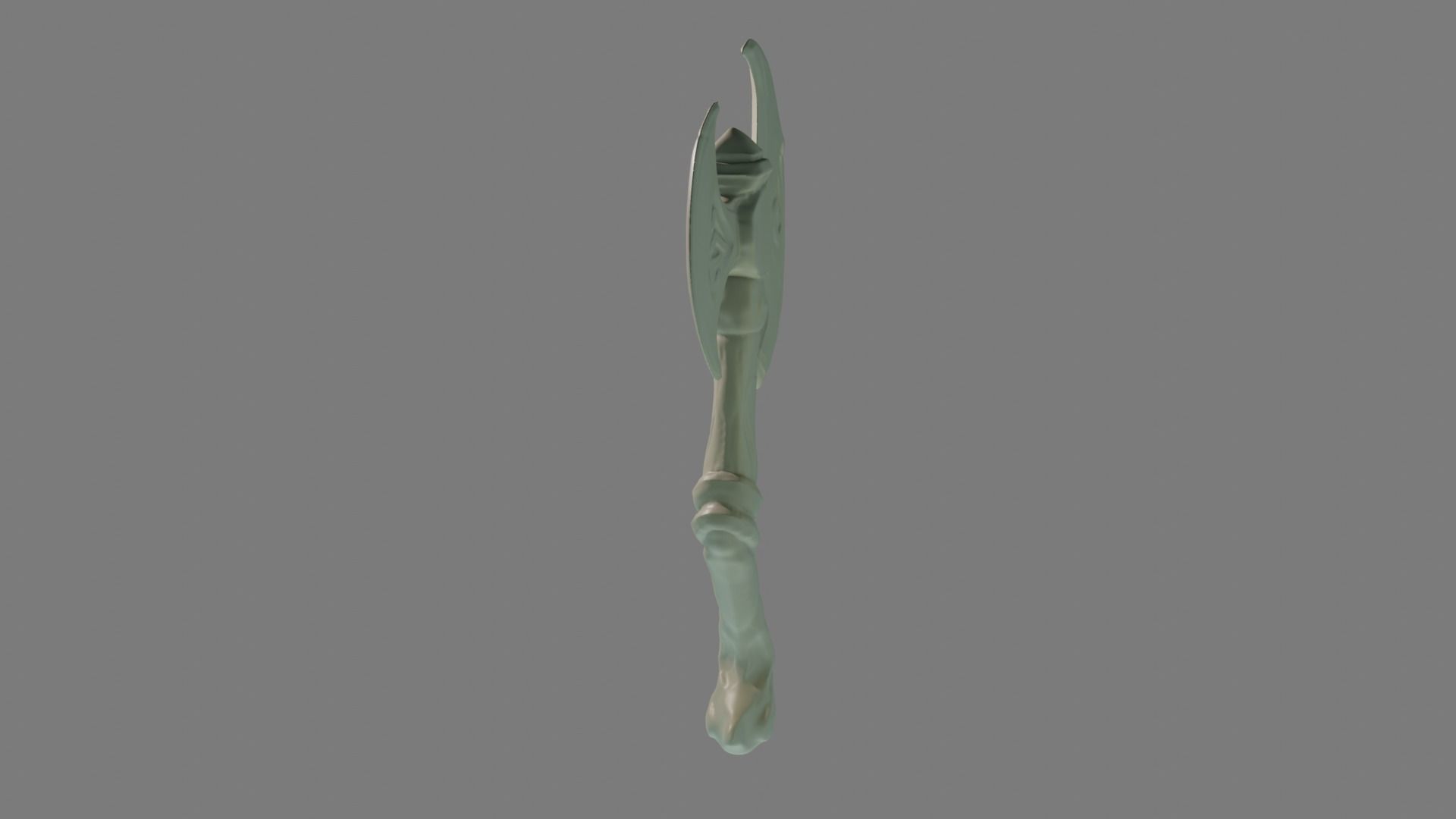 3d printable axe stylized  3D print model_31