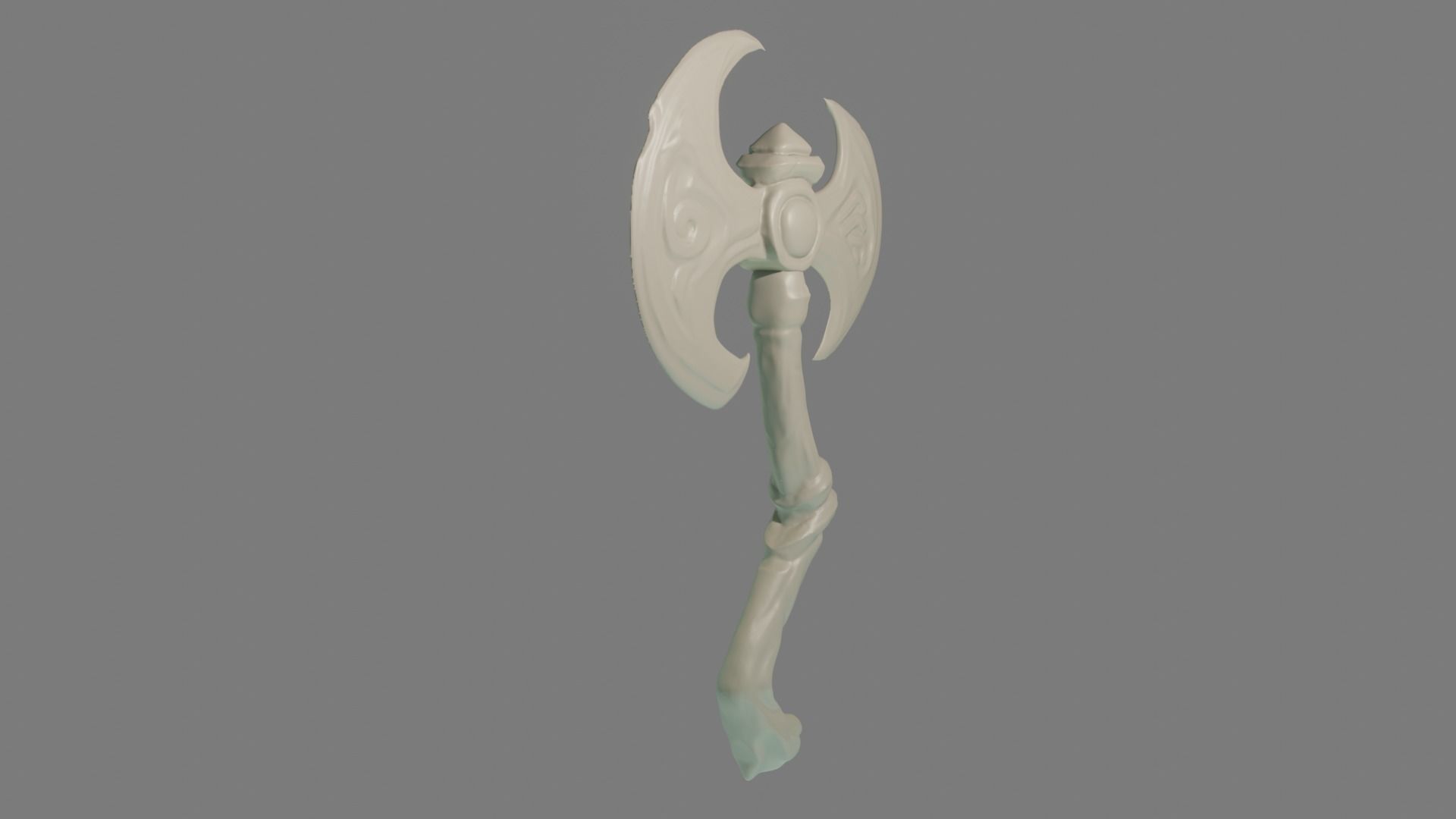 3d printable axe stylized  3D print model_24