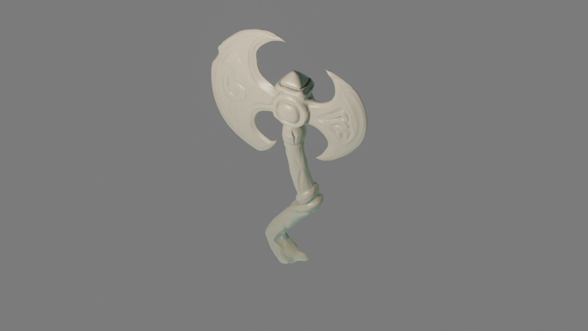 3d printable axe stylized  3D print model_5