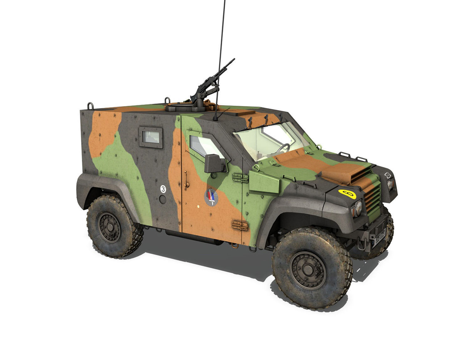 Auverland Panhard PVP - French Army 3D model_3