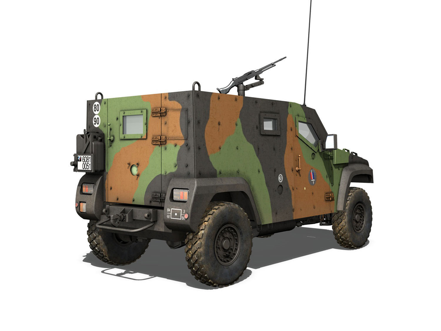 Auverland Panhard PVP - French Army 3D model_2