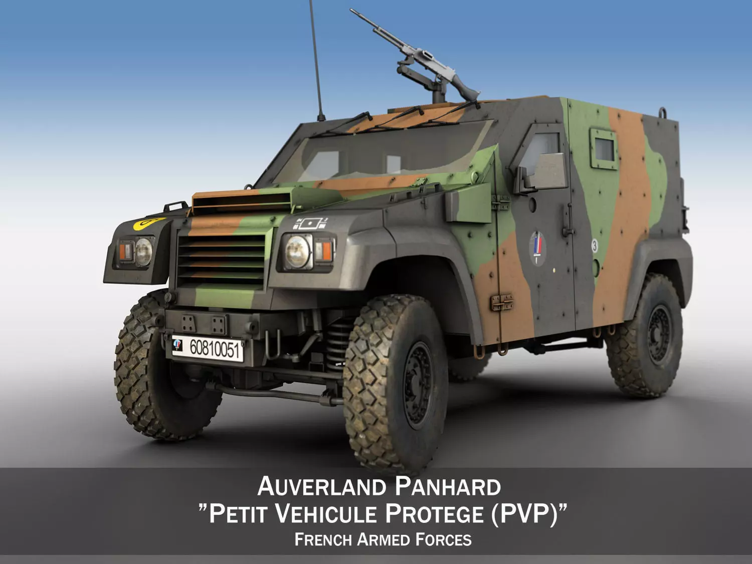 Auverland Panhard PVP - French Army 3D model_0
