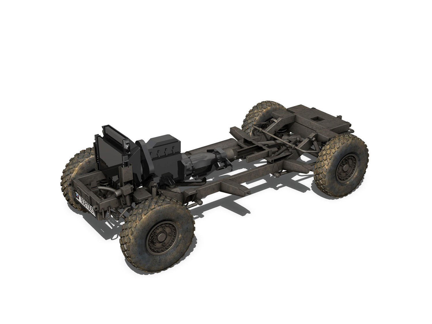 Auverland Panhard PVP - French Army 3D model_11