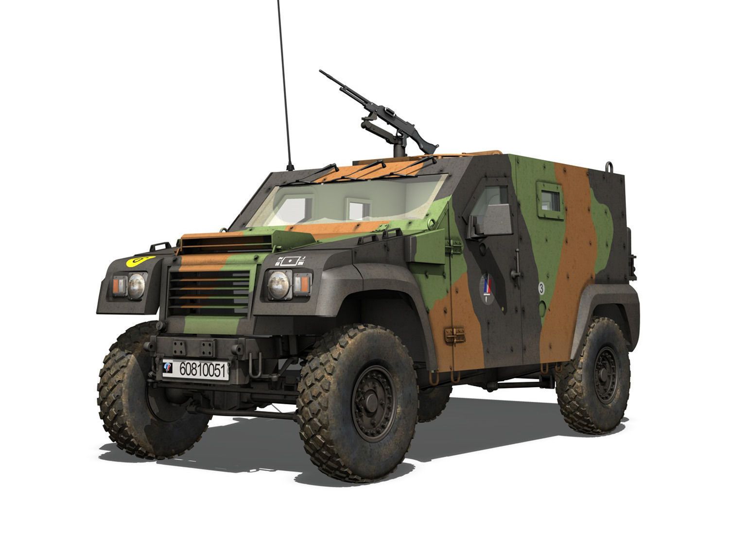 Auverland Panhard PVP - French Army 3D model_5